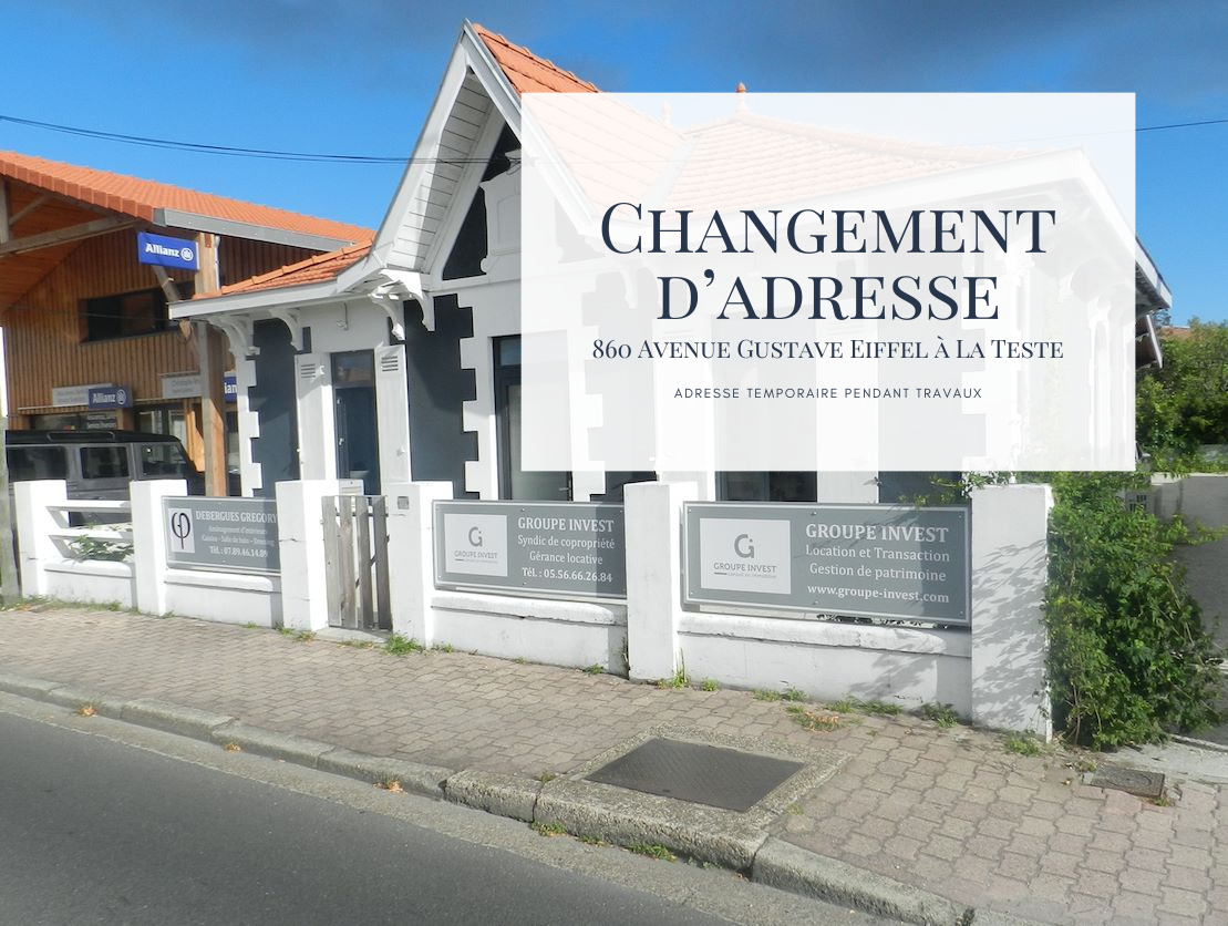 "Nouveaux bureaux temporaires pour Groupe Invest !"