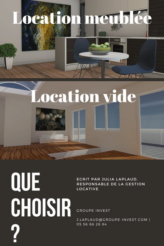 "Location meuble ou location vide, que choisir ?"