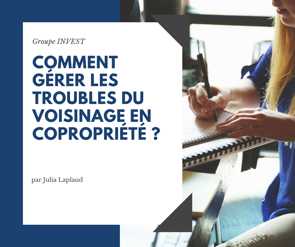 "Les troubles du voisinage en coproprit"